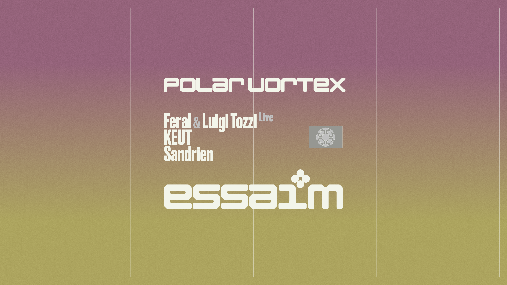 polar vortex : Feral & Luigi Tozzi live, KEUT, Sandrien : affiche officielle