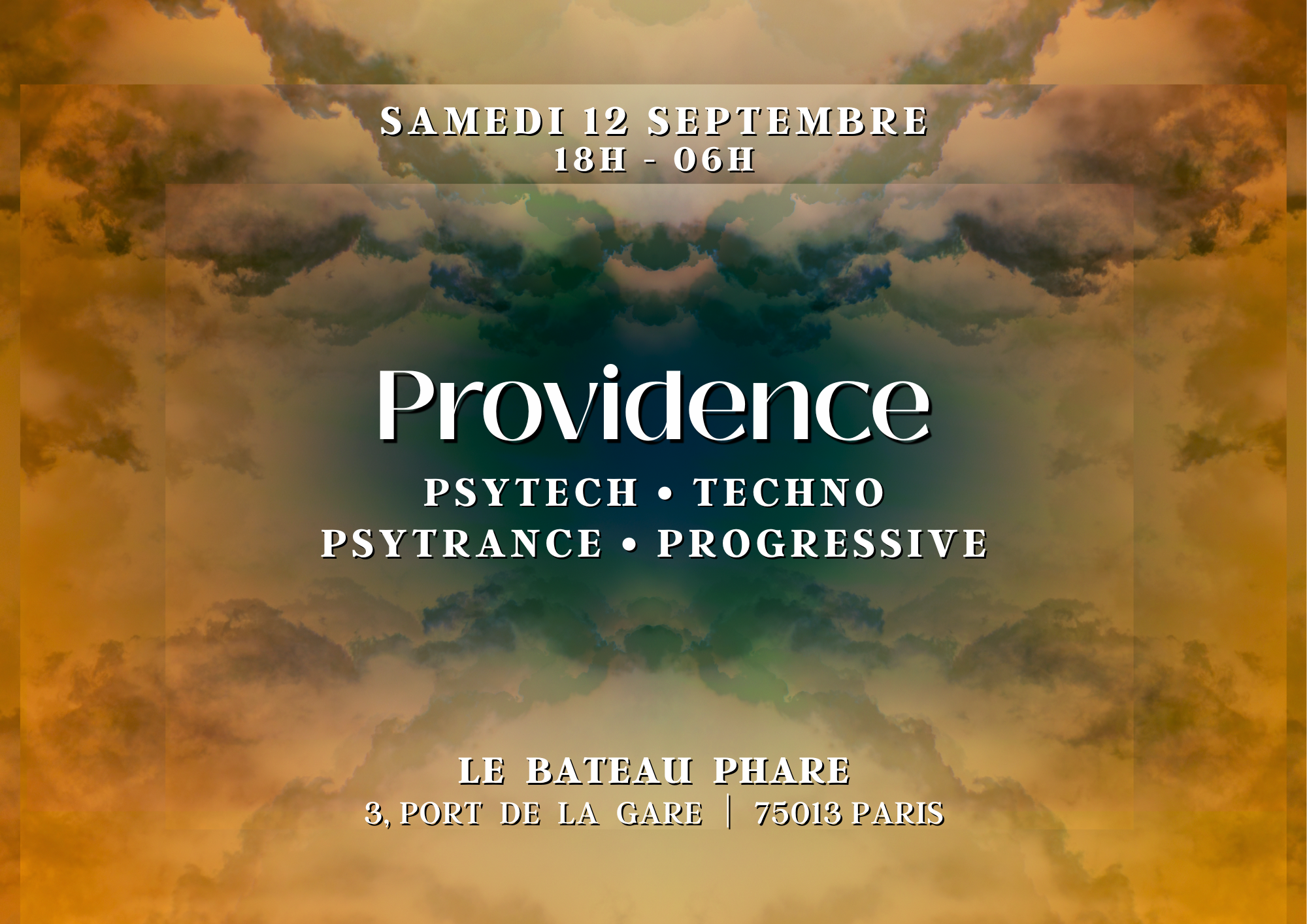 Providence with Artemis at Le Bateau Phare, Paris, 12 September 2026