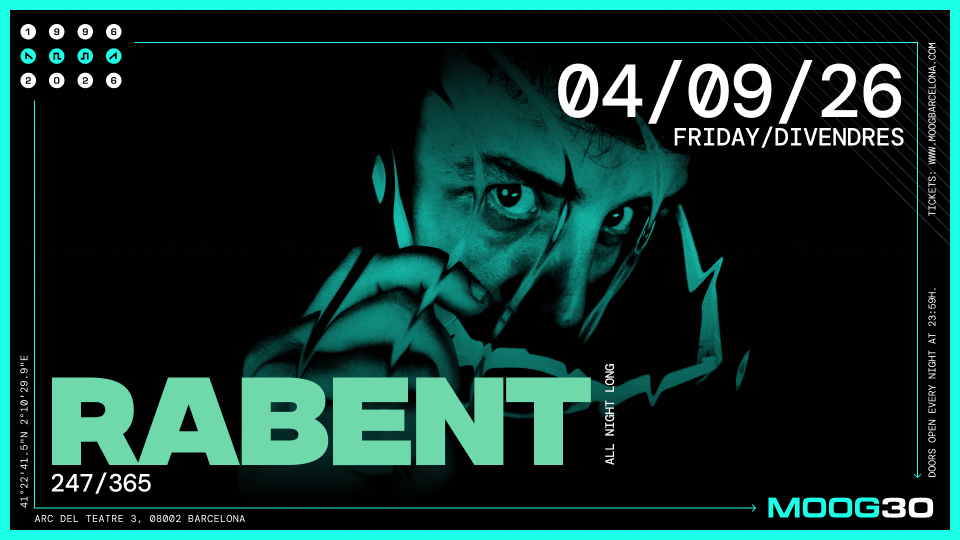 Rabent at Moog Club Barcelona, 2026-09-04