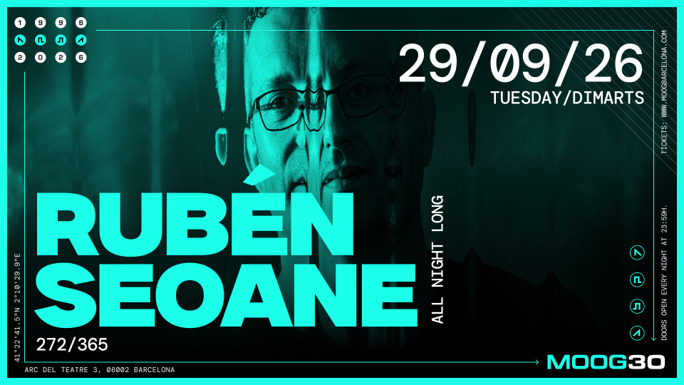 Rubén Seoane at Moog Club Barcelona, 2026-09-29