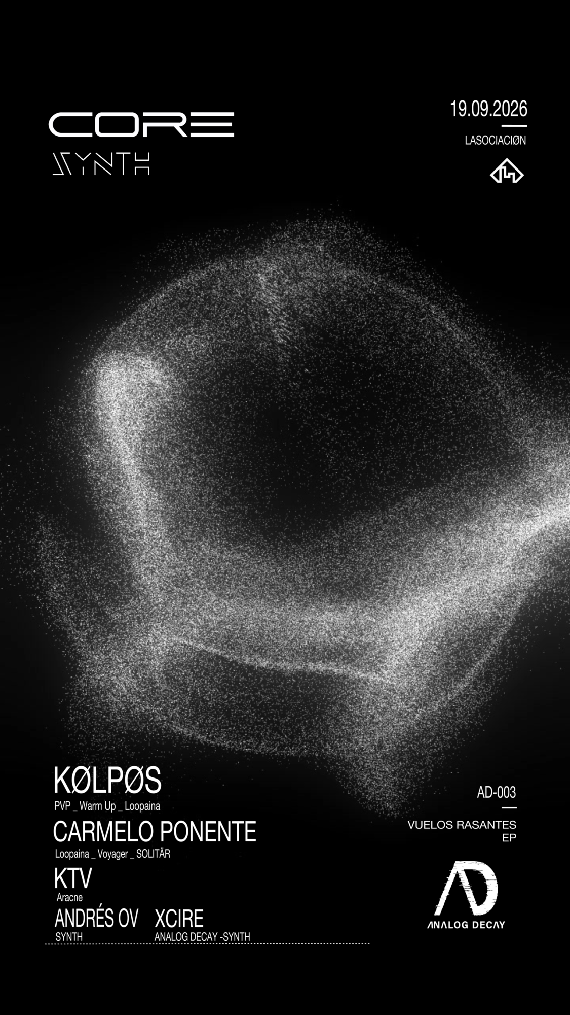 SYNTH presents CORE : AD003, KØLPØS, KTV