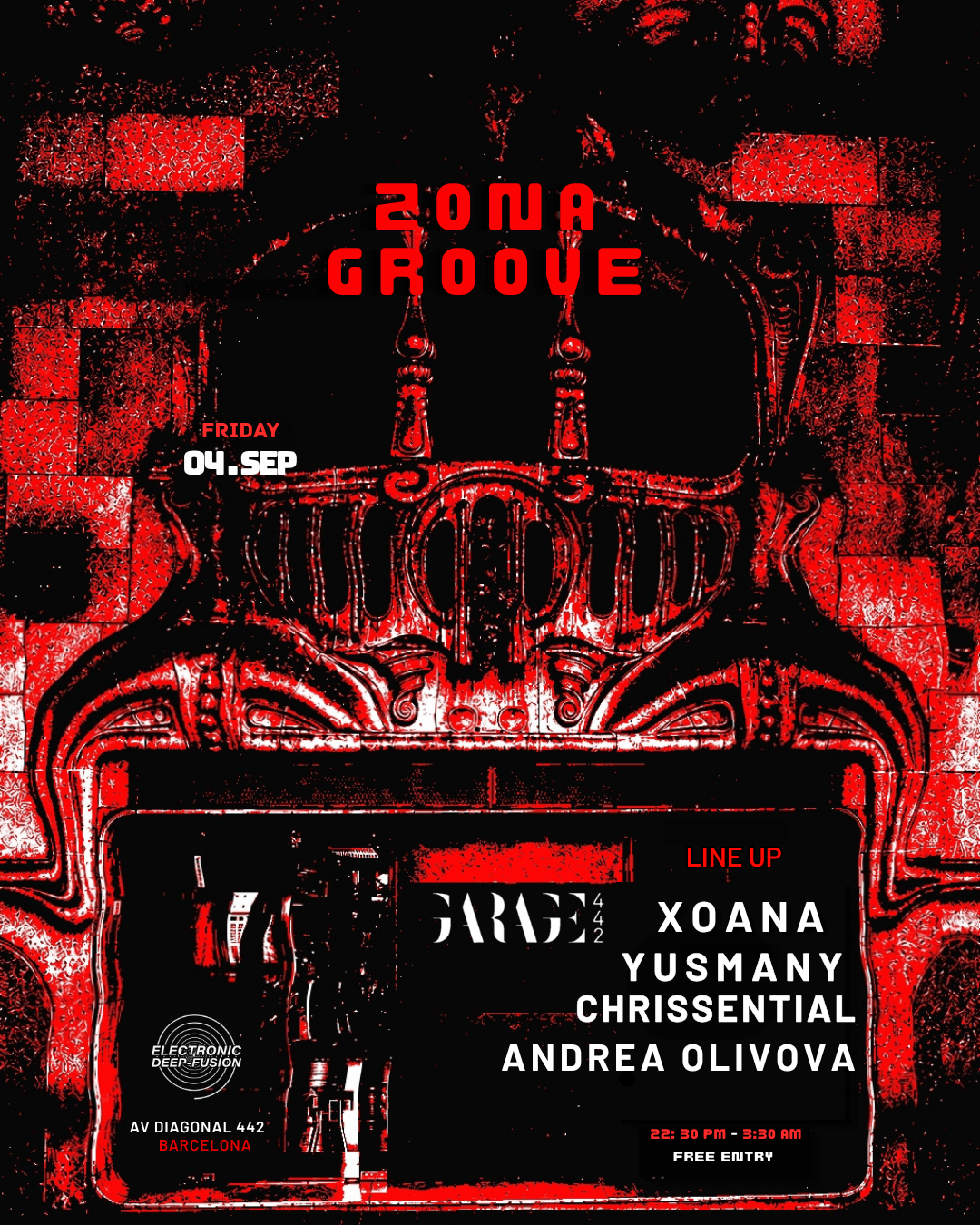 Zona Groove at Garage 442, Barcelona, 4 September 2026