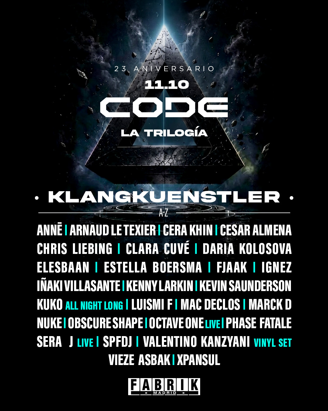 CODE 23 aniversario : La Trilogía, part I