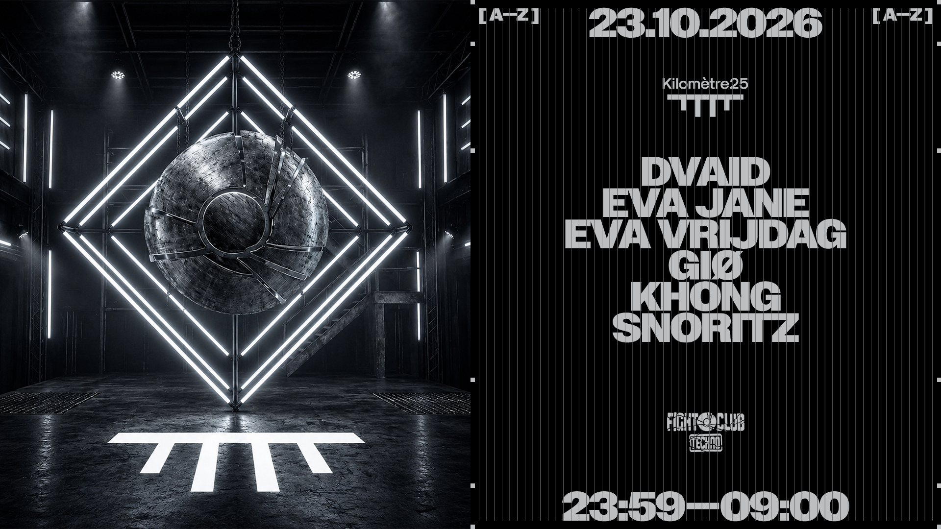 FIGHT CLUB: snoritz, GIO, DVAID, KHØNG, Eva Vrijdag