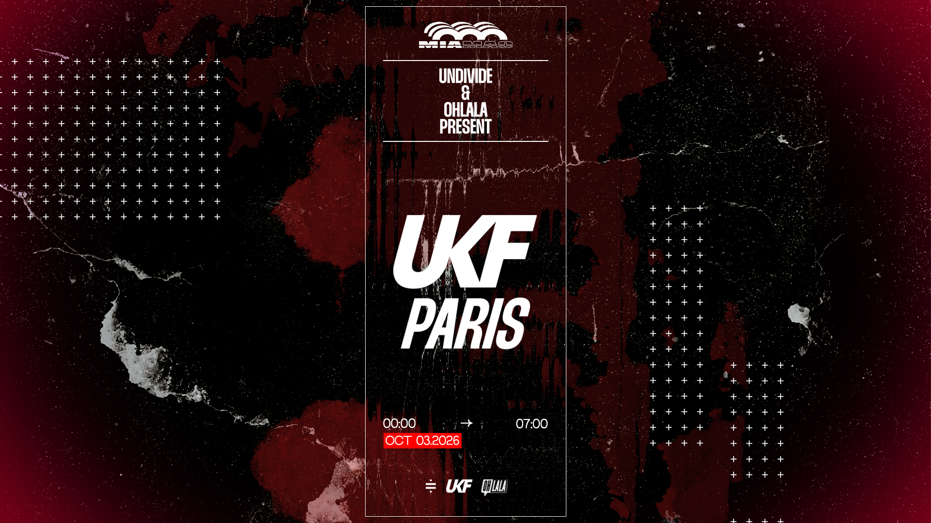 Undivide and Ohlala present UKF Paris at Mia Mao, 3 October 2026