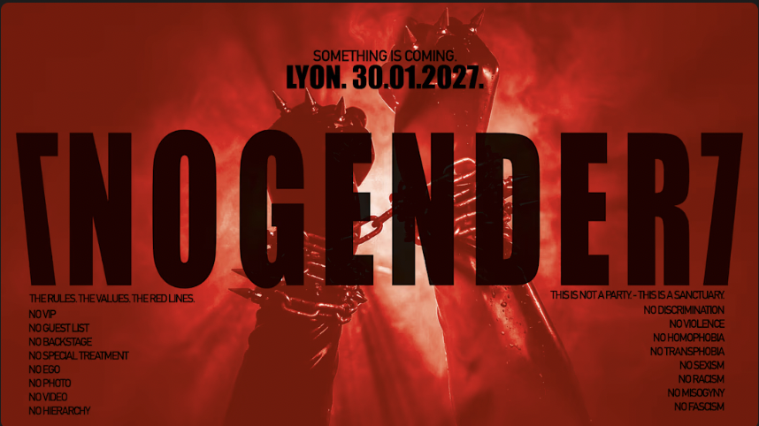 NOGENDER Oversize tenth anniversary in Lyon, 30 January 2027