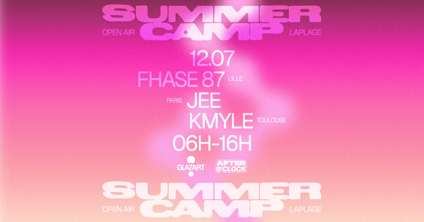 After O'clock x La Plage open air at Glazart Paris, 12 July 2026