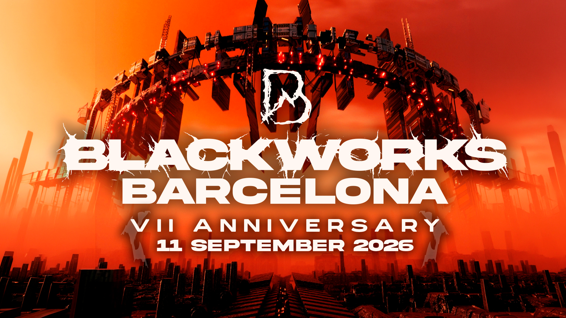 Blackworks VII Anniversary Barcelona 2026 : affiche officielle