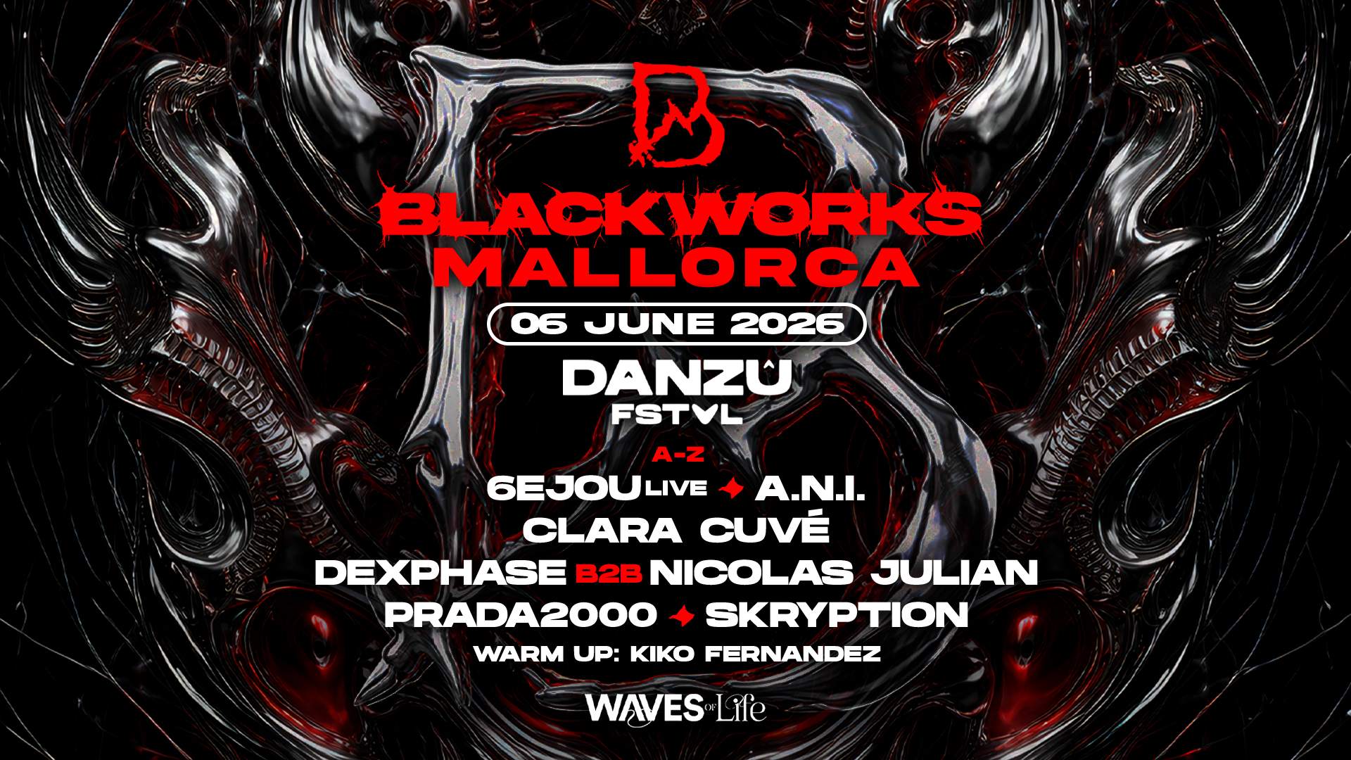 Blackworks x Danzú Mallorca 2026 : affiche officielle