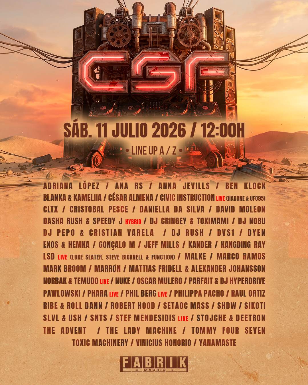 CODE Summer Festival 2026 à Fabrik Madrid