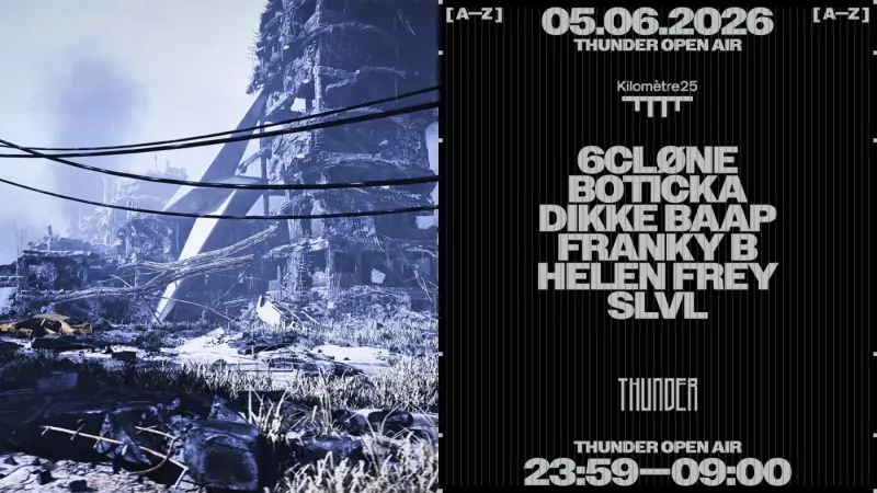 Thunder au Kilomètre25 : Slvl, Boticka, Dikke Baap, Franky B, Helen Frey