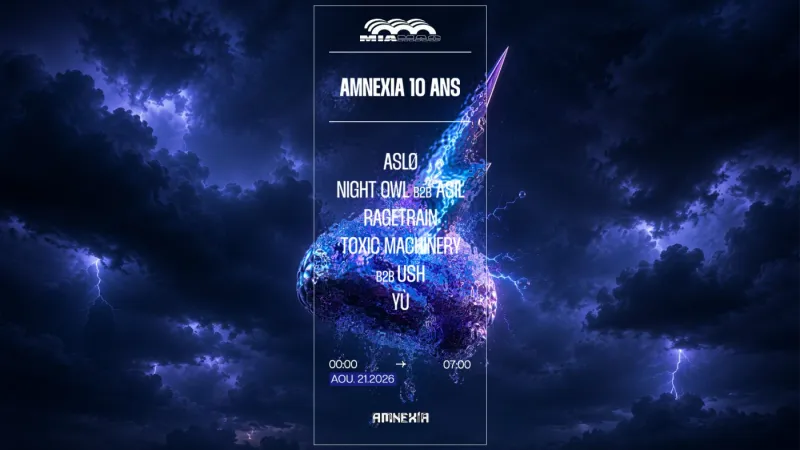 Amnexia 10 ans: Toxic Machinery b2b USH, Ragetrain & more