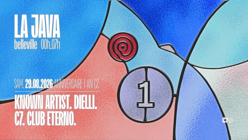 C7 first anniversary at La Java, Belleville, Paris, 29 August 2026