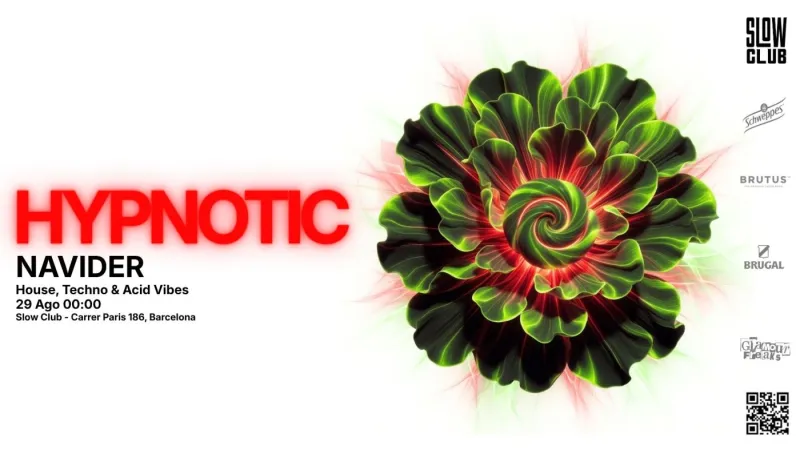 Hypnotic with Navider at Slow Club, Barcelona, 29 August 2026
