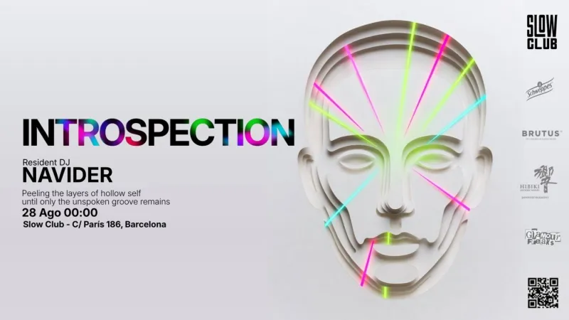 Introspection with resident Navider at Slow Club, Barcelona, 28 August 2026