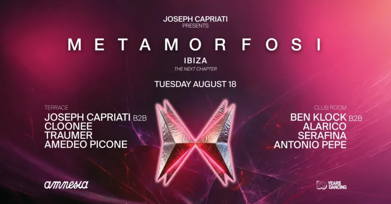 Metamorfosi : Ben Klock, Alarico, Joseph Capriati