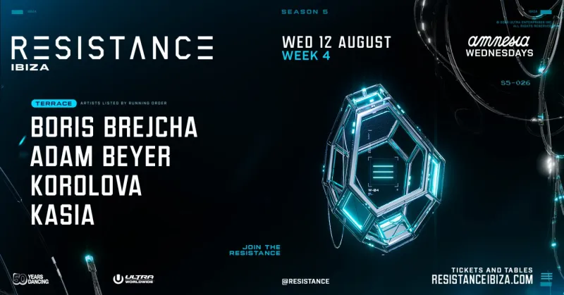 Resistance Ibiza : Boris Brejcha, Adam Beyer, Korolova