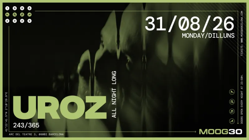 uroz at Moog Club Barcelona, 2026-08-31