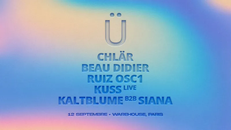 3 Years of GRÜV : Chlär, RUIZ OSC1, KUSS : affiche officielle