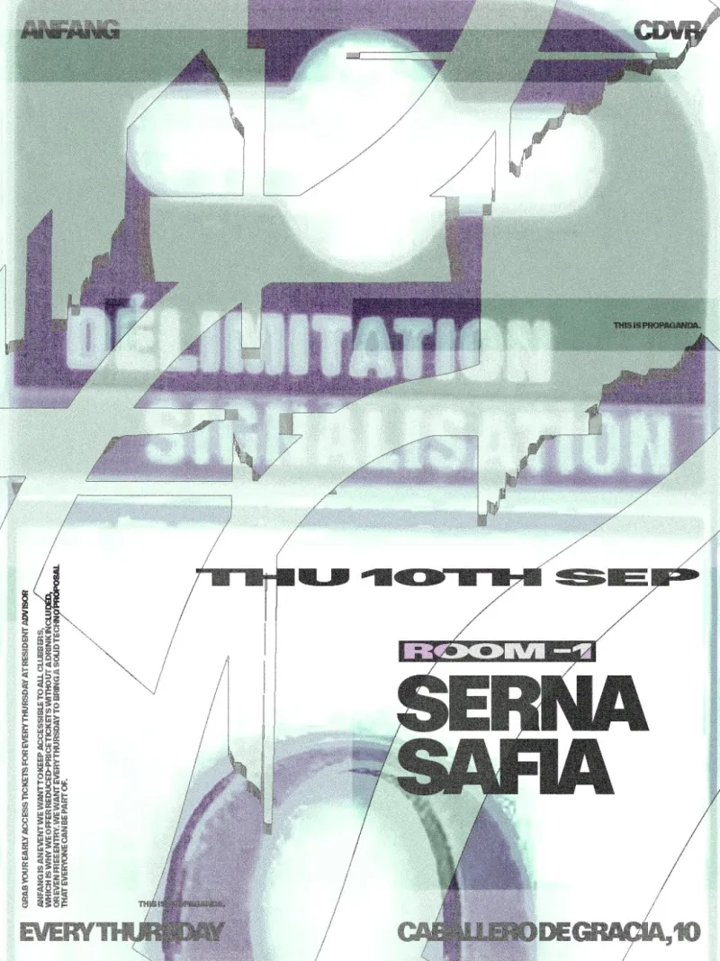 Anfang with SERNA and Safia at Cadavra, Madrid, 10 September 2026
