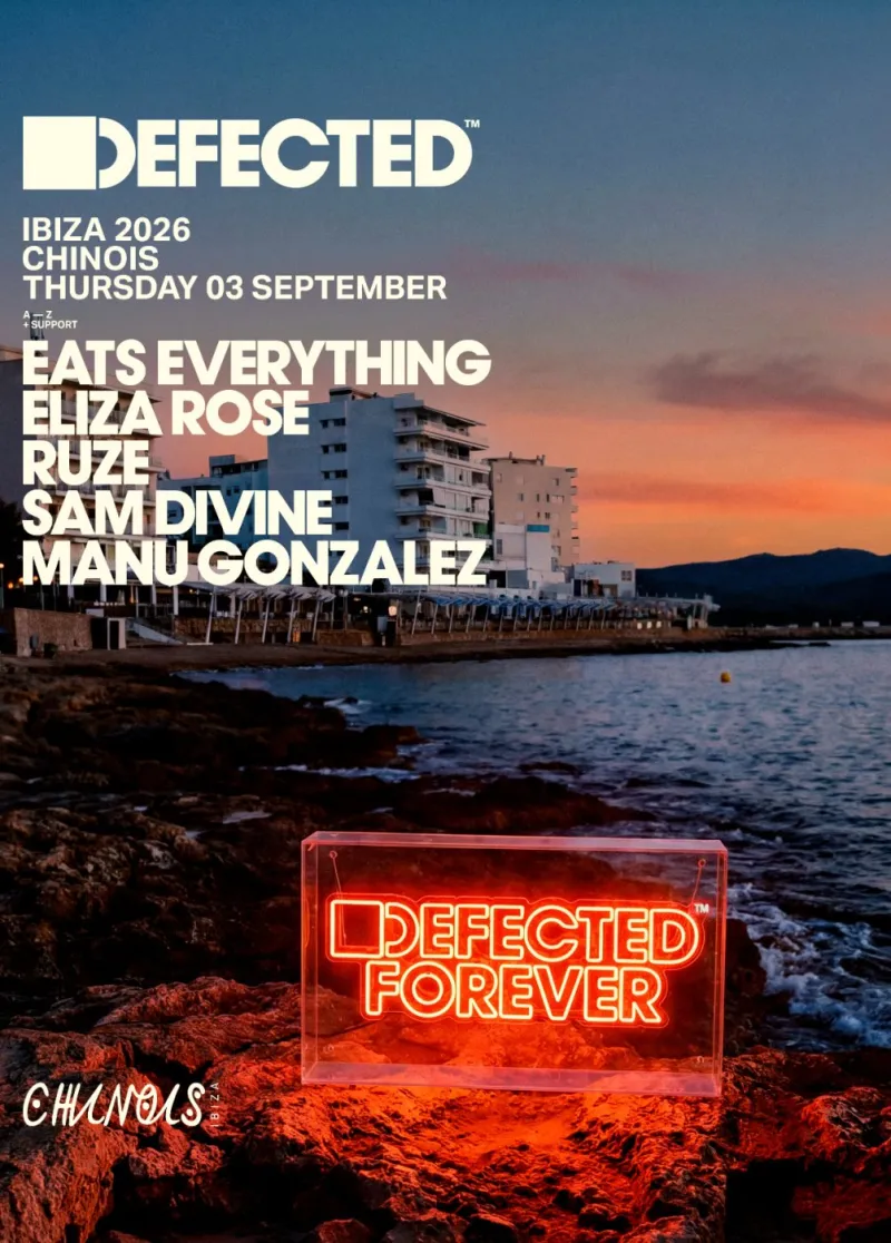 Defected at Chinois Ibiza, 3 September 2026