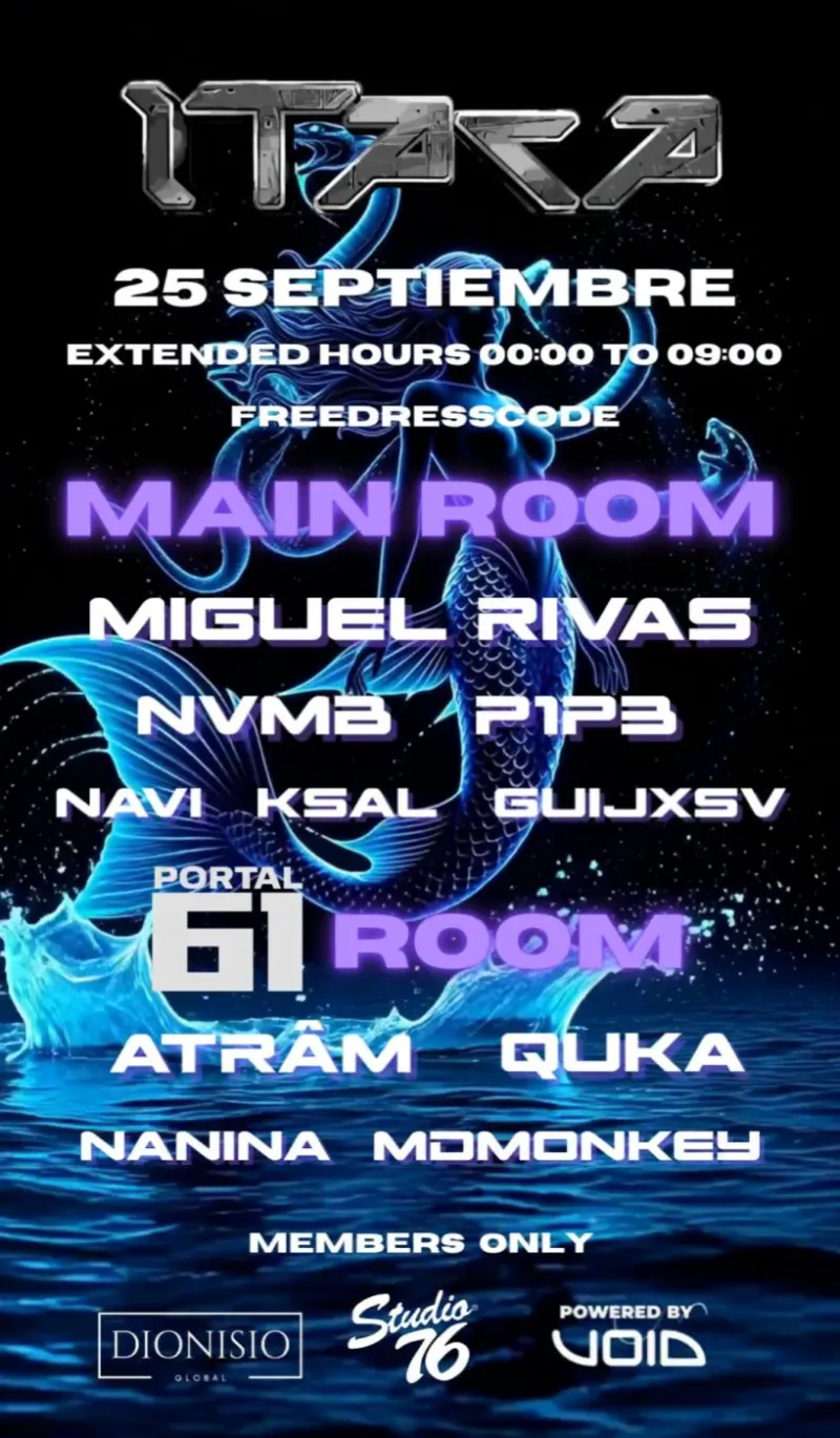ITACA & PORTAL61 at STUDIO76 with Miguel Rivas, NVMB, Atrâm, Quka, KSAL many artist