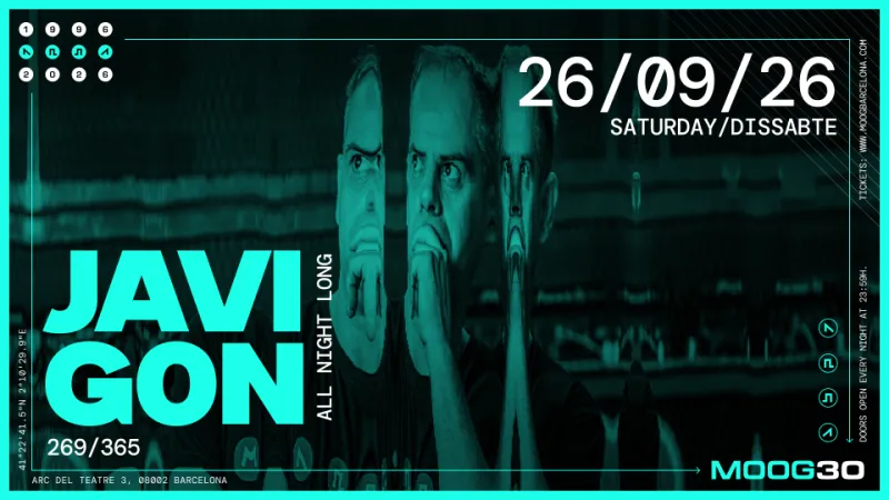 Javi gOn at Moog Club Barcelona, 2026-09-26
