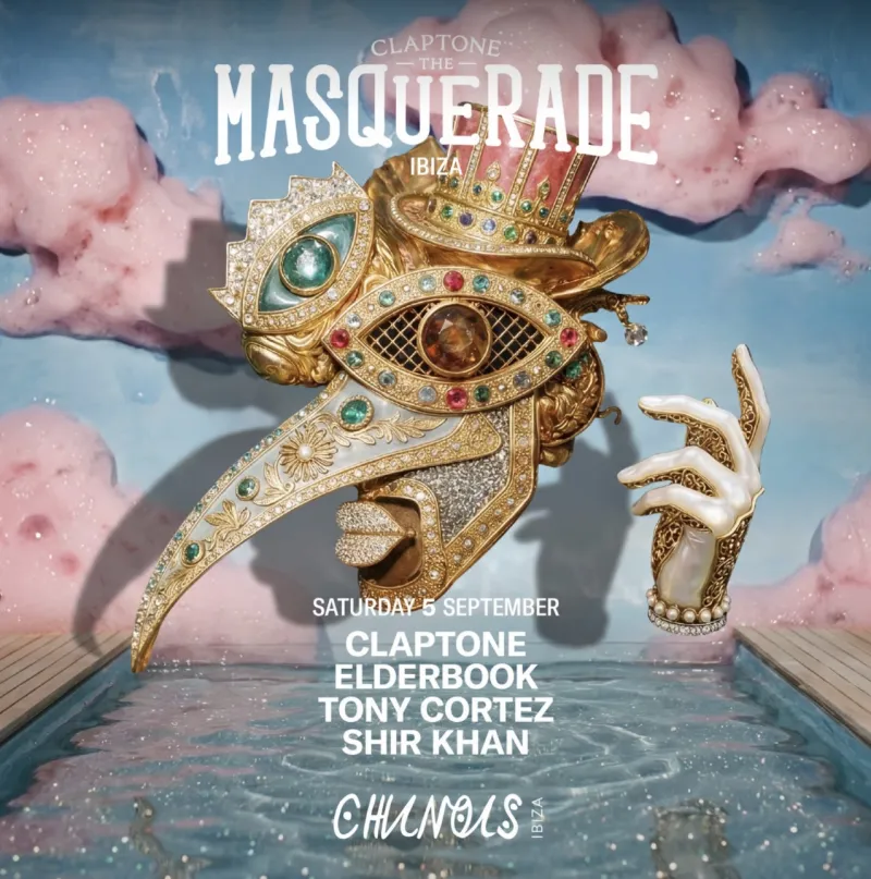 The Masquerade with Claptone, Elderbrook, Tony Cortez and Shir Khan at Chinois Ibiza, 5 September 2026