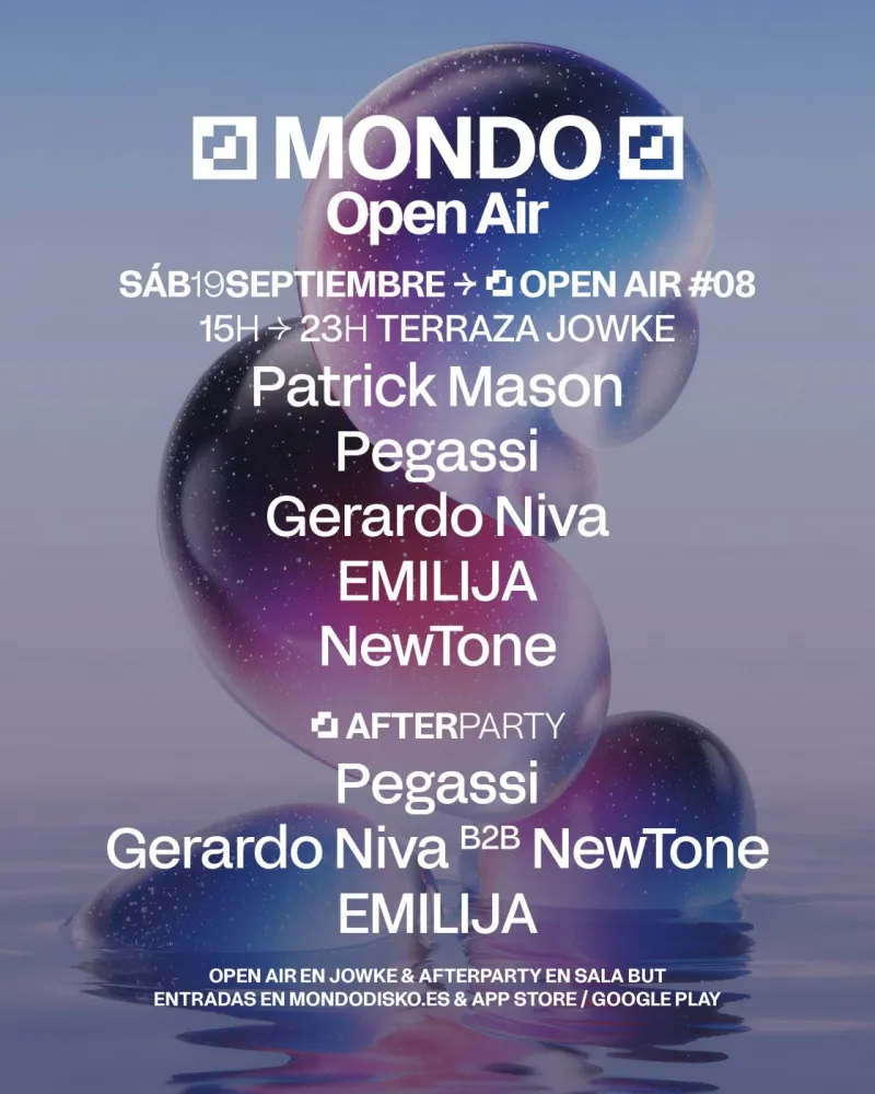 Mondo Open Air #08 : Patrick Mason, Pegassi, Emilija, NewTone