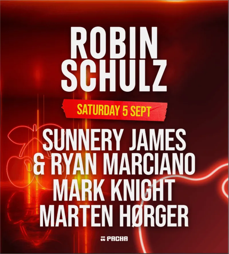 Pacha with Robin Schulz, Ibiza, 5 September 2026