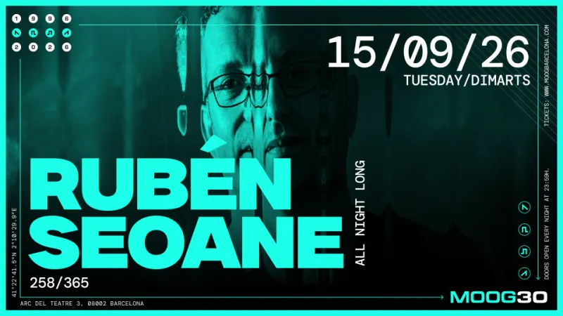 Rubén Seoane at Moog Club Barcelona, 2026-09-15