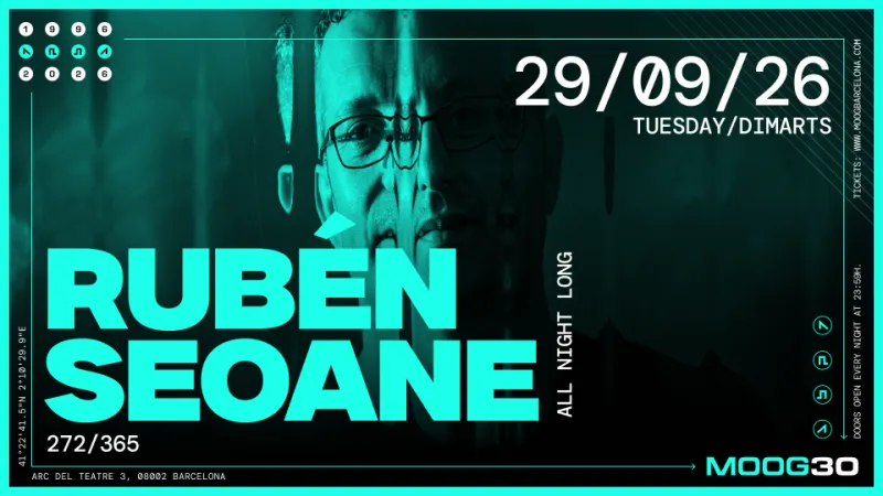 Rubén Seoane at Moog Club Barcelona, 2026-09-29