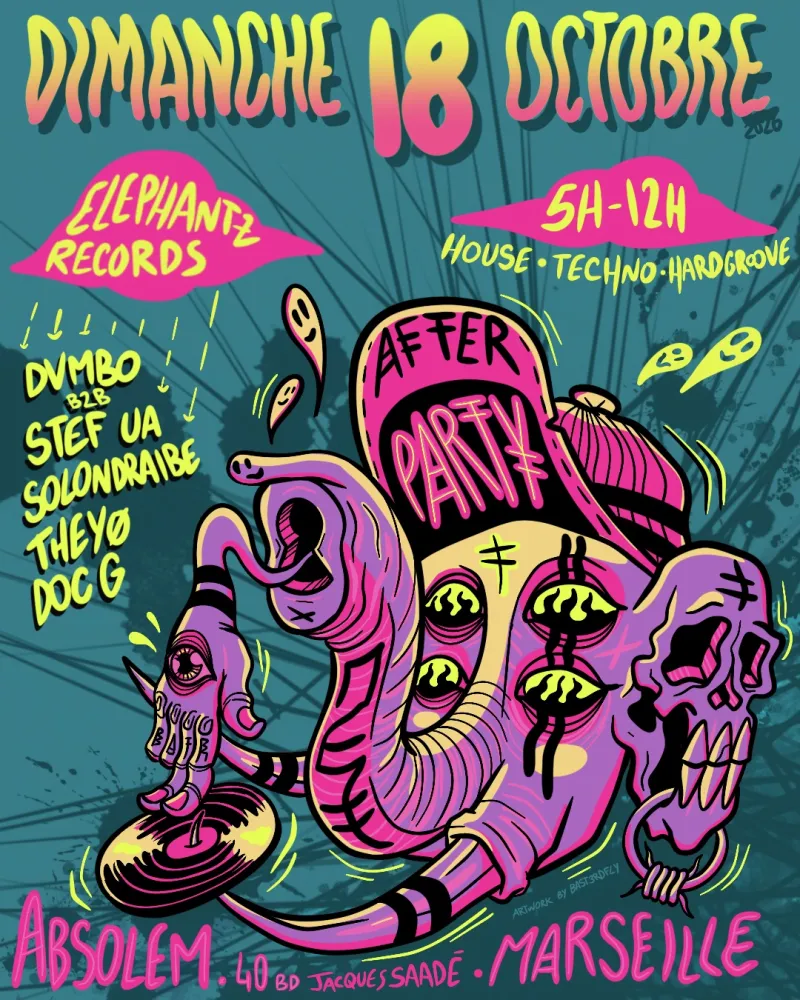 After Elephantz, DVMBO b2b Stef UA, Solondraibe, Theyø, Doc G, Absolem Marseille, 18 October 2026