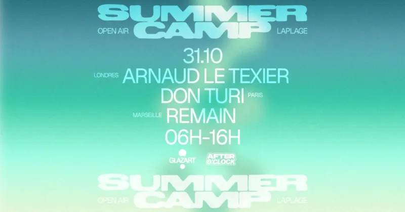 After O'Clock x La Plage Open Air, Glazart Paris, 31 October 2026