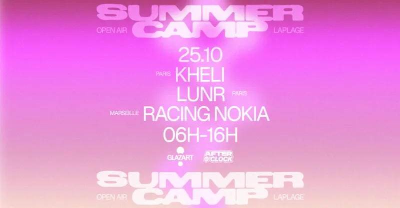 After O'Clock x La Plage Summer Camp, Glazart Paris, 25 October 2026