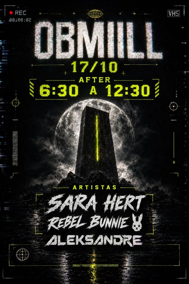 OBMIILL after, Sara Hert, Rebel Bunnie, Aleksandre, Barcelona, 17 October 2026