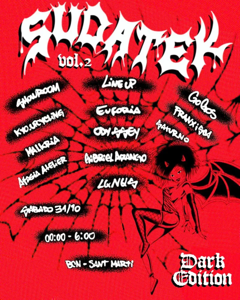 Sudatek vol 2 dark edition, Halloween, Barcelona Sant Martí, 31 October 2026