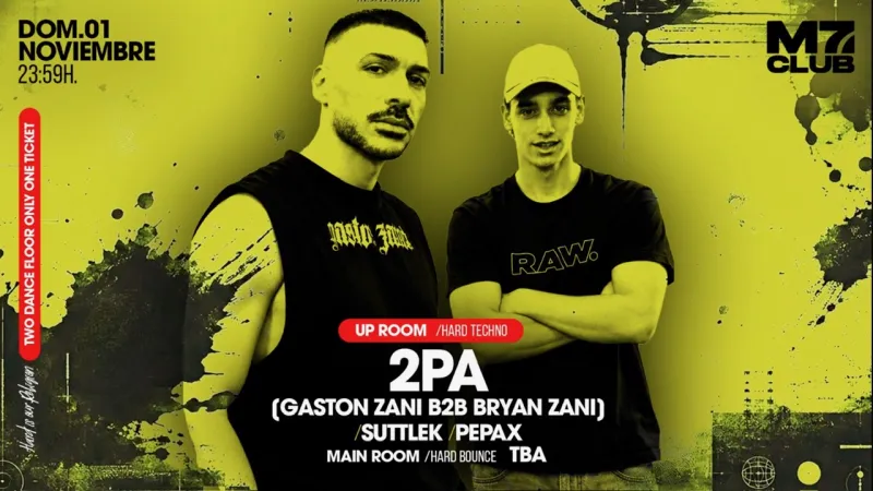 2PA, SuttleK and Pepax at M7 Club Barcelona, 1 November 2026
