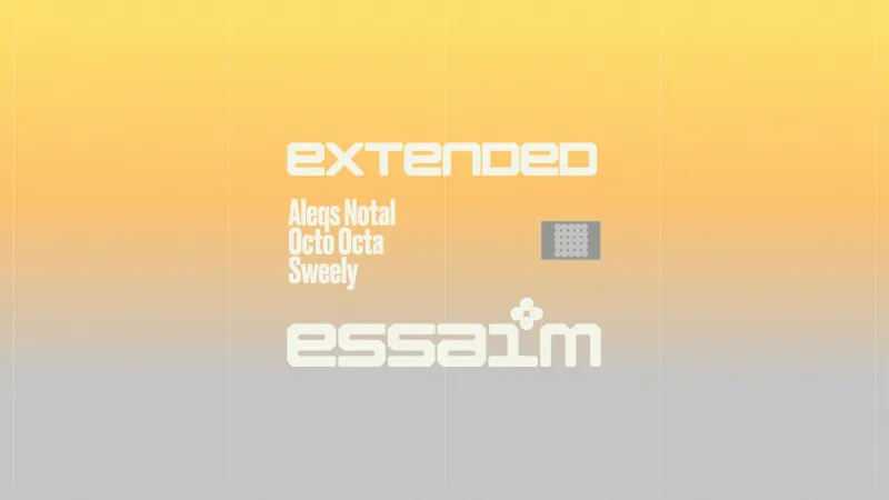 essaim extended, Aleqs Notal, Octo Octa, Sweely live, Paris, 8 November 2026