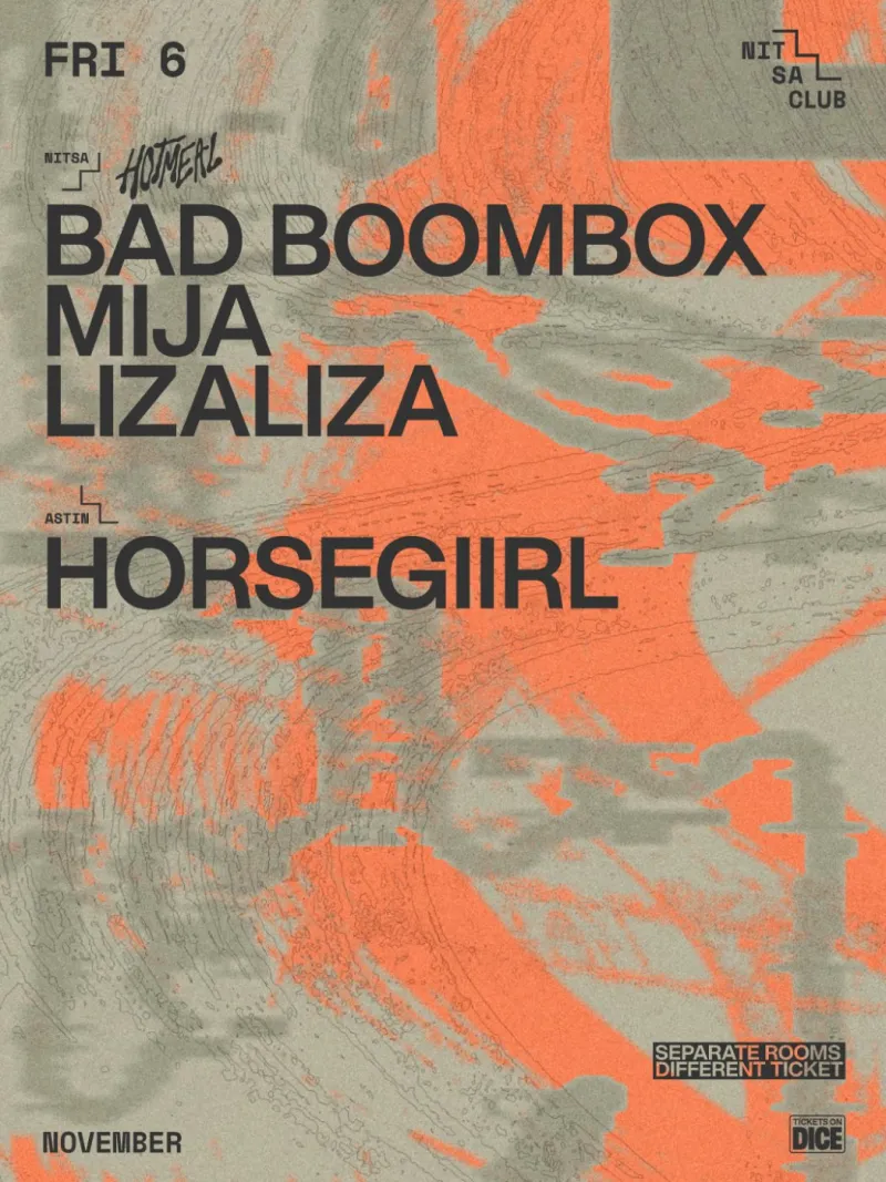 Hot Meal Records and horsegiirL at Nitsa Club Barcelona, 6 November 2026