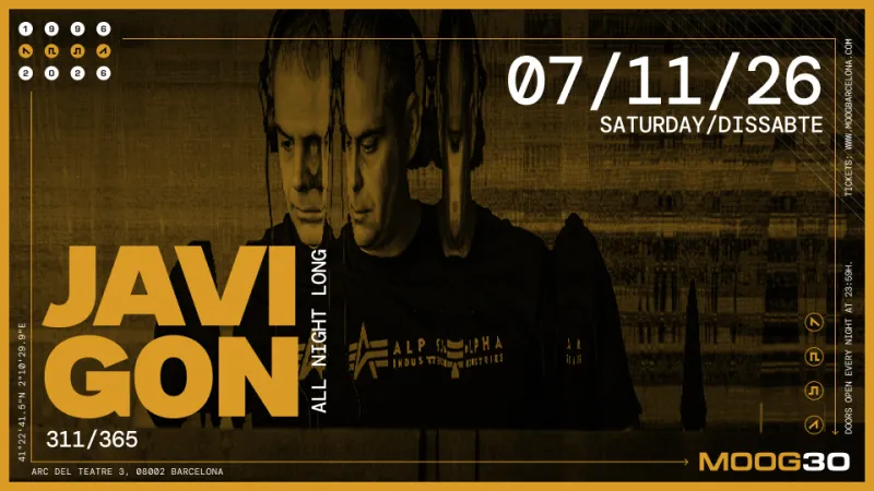 Javi gOn at Moog Club Barcelona, 7 November 2026