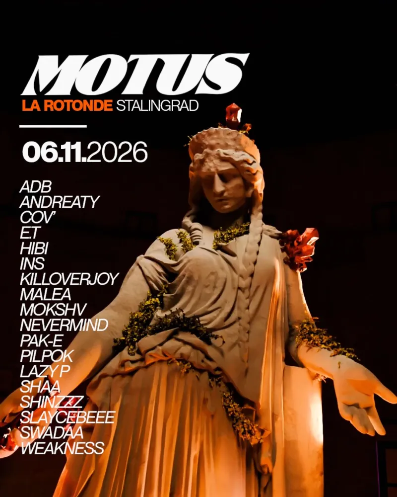 MOTUS XXL at La Rotonde Stalingrad Paris, 6 November 2026
