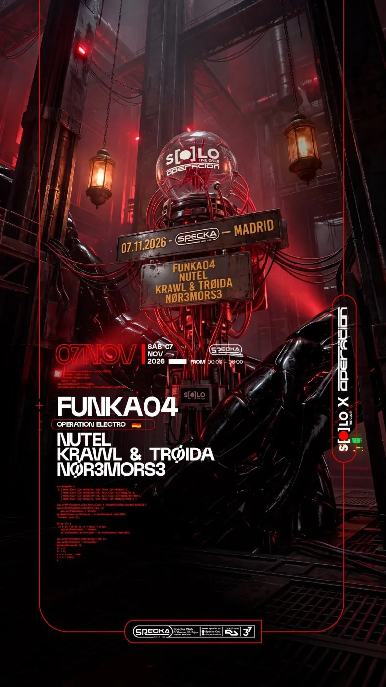 Solo The Club x Operation, Funka04, Nutel, Krawl and Trøida, Nør3mors3, Specka Madrid, 7 November 2026