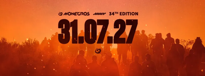 Monegros Desert Festival 2027 : visuel officiel de la 34e édition, 31 juillet 2027