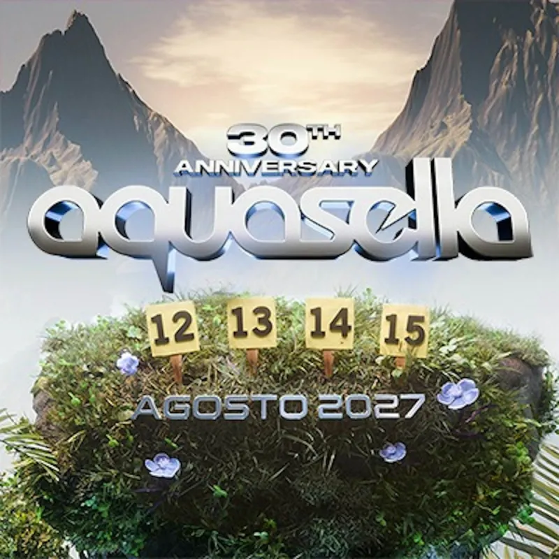 Aquasella Festival 2027 : visuel officiel du 30e anniversaire, 12 au 15 août 2027