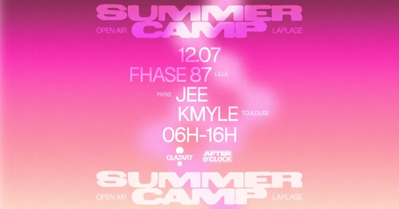 After O'clock x La Plage open air at Glazart Paris, 12 July 2026